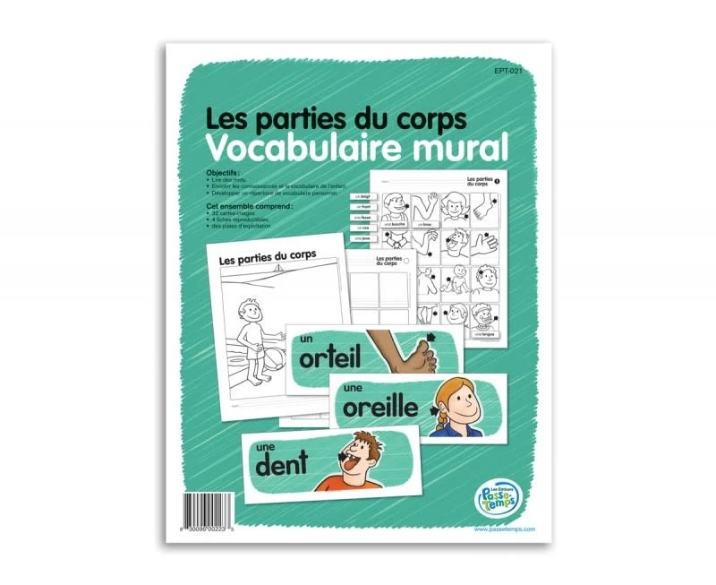 Passe-Temps Vocabulaire Mural Des Parties Du Corps - Passe-temps 1 Passe-Temps Vocabulaire Mural Des Parties Du Corps - Passe-temps